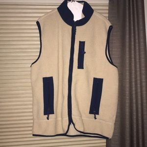Sherpa Tan/Navy Vest